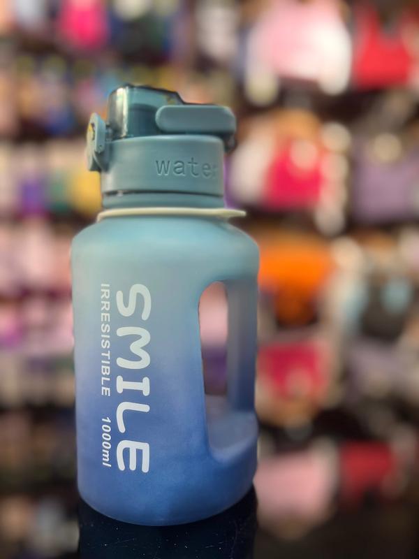 بطری - قمقمه ۱ لیتری اسمایل (SMILE) مدل نشکن و نی‌دار - بنددار
