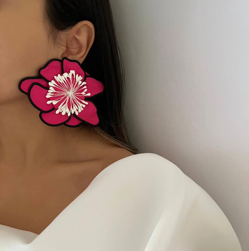 گوشواره گل (سه رنگ)