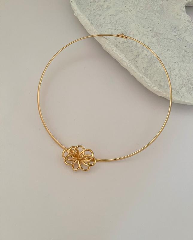 طوق گردنى گل (سيلور و گلد)