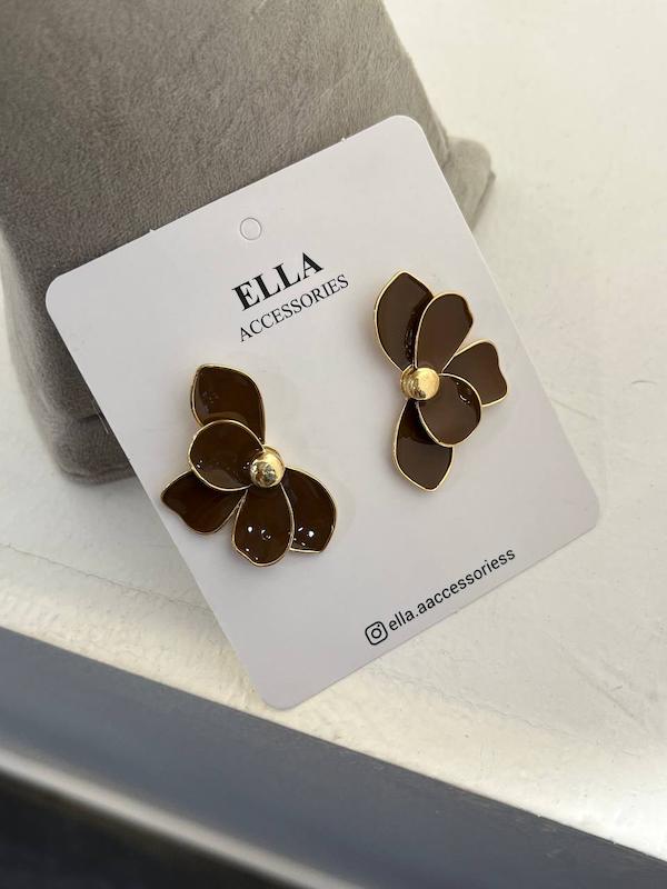 گوشواره گل نصفه