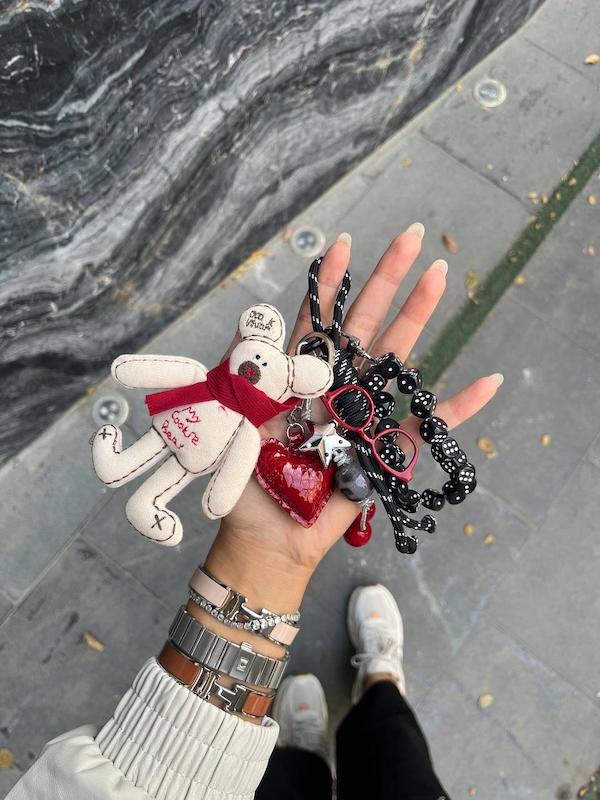 چارم بگ تدى شال گردن دار