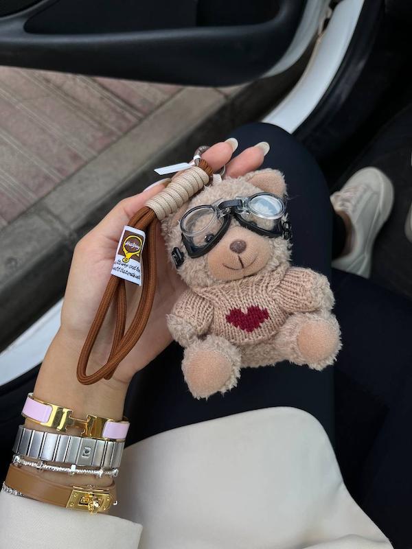 چارم بگ تدى قلب قرمز