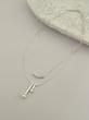 گردنبند دو لاين ابكارى نقره