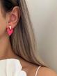 گوشواره قلب قرمز