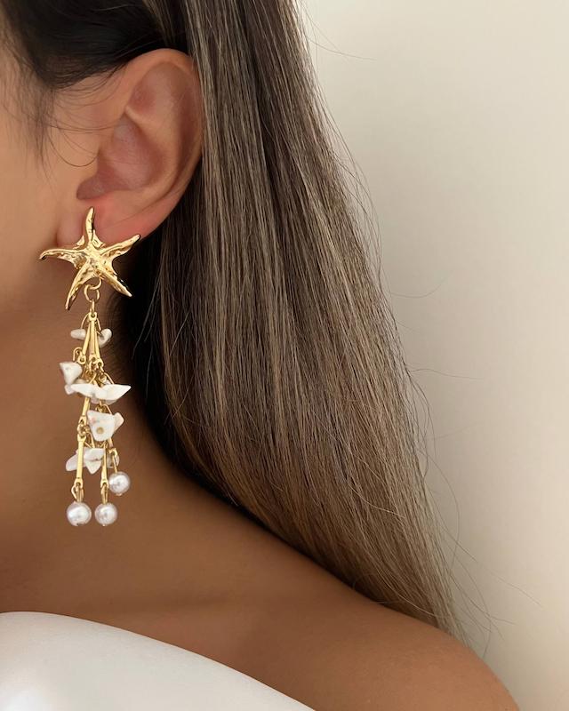 گوشواره ستاره آويزدار