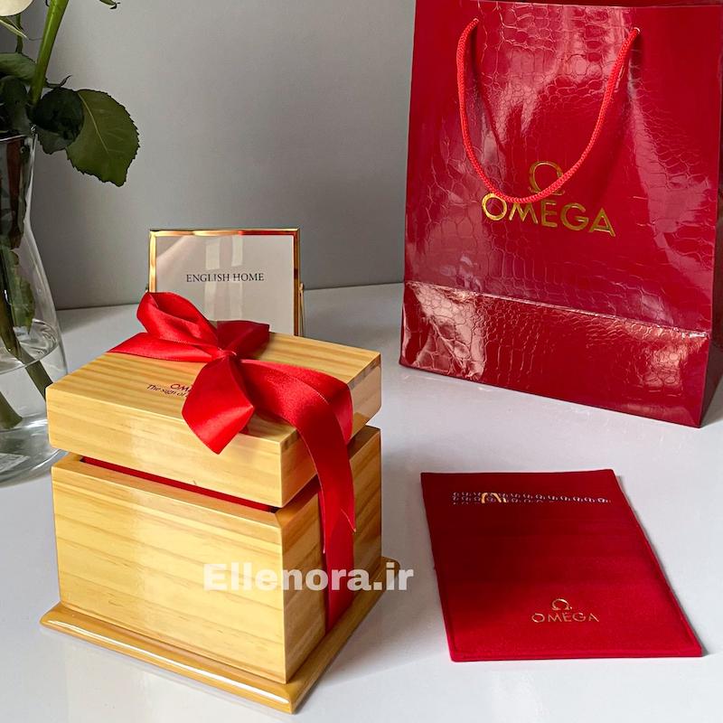 جعبه اورجینال چوبی ساعت امگا