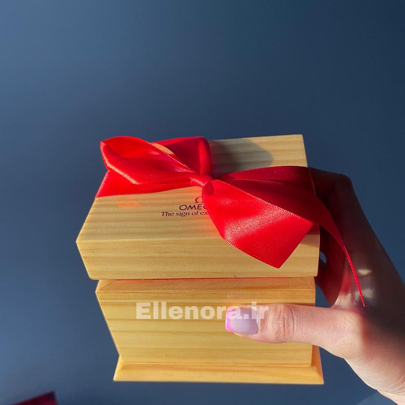 جعبه اورجینال چوبی ساعت امگا