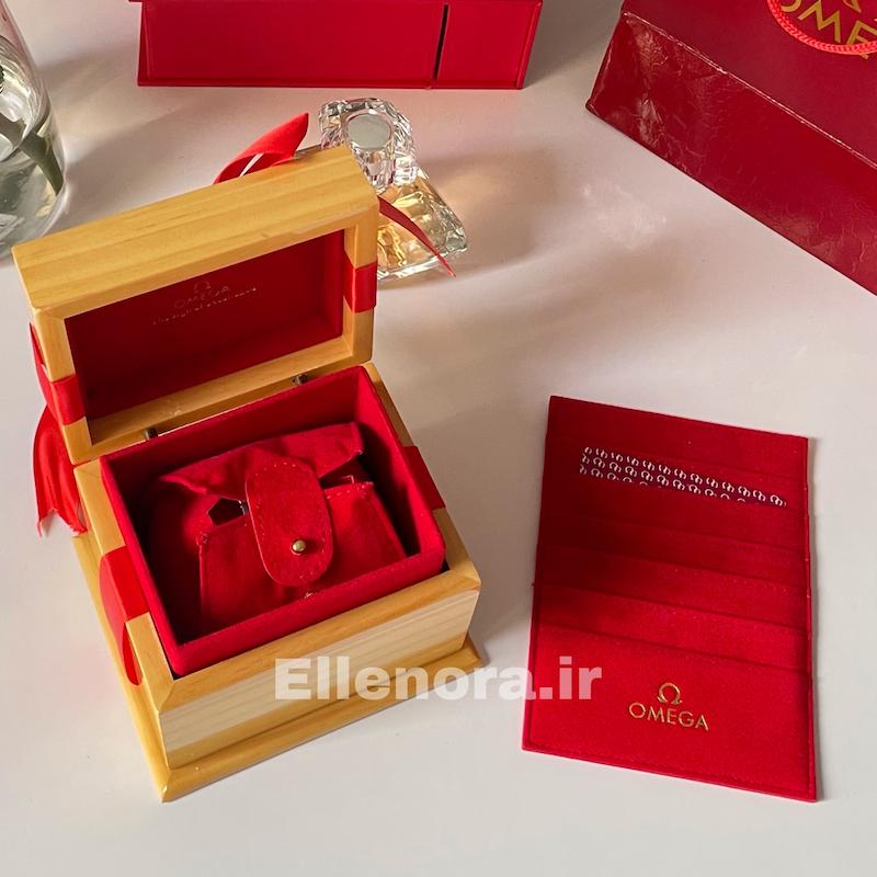 جعبه اورجینال چوبی ساعت امگا