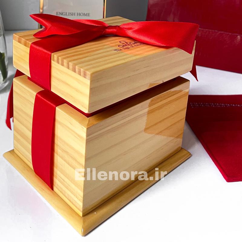 جعبه اورجینال چوبی ساعت امگا