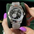 رولکس صفحه مشکی rolex daydate عربی