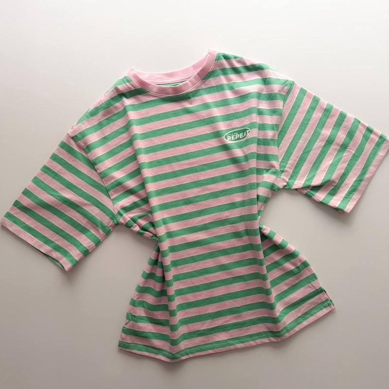 تیشرت باکسی راه راه 🎀✨