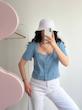 بلوز یقه مربعی جین برند LEVIS
