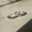 گوشواره نقره حلقه ای ماهارا