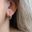 گوشواره نقره حلقه ای ماهارا