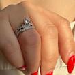 حلقه و پشت حلقه نقره مرسده