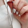 دستبند نقره سه رج توپی ریز میکونوس