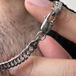 گردنبند نقره مردانه کارتیه ۵۵ سانتی