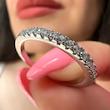 حلقه نقره ظریف میکرو 