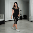 ست تیشرت و شلوارک قواره‌دار بغل‌توری طرح Nike