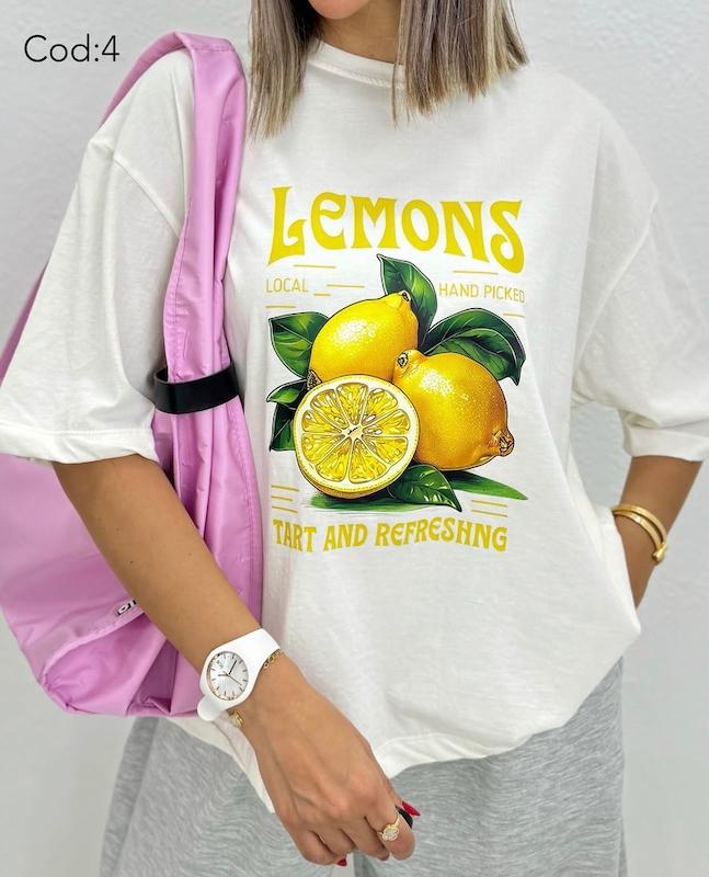 تیشرت باکسی ترند لیمو🍋