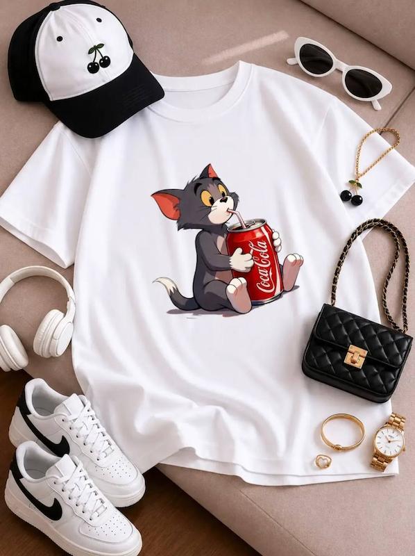 تیشرت باکسی تام و جری 🐈‍⬛🤩