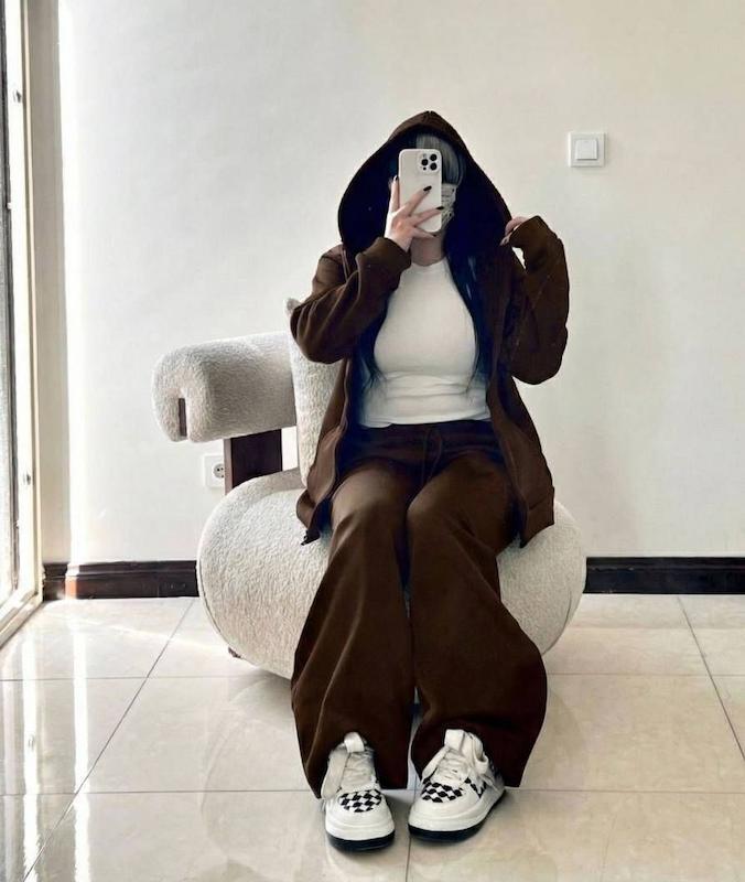 ست سویشرت شلوار بگ 😍😍