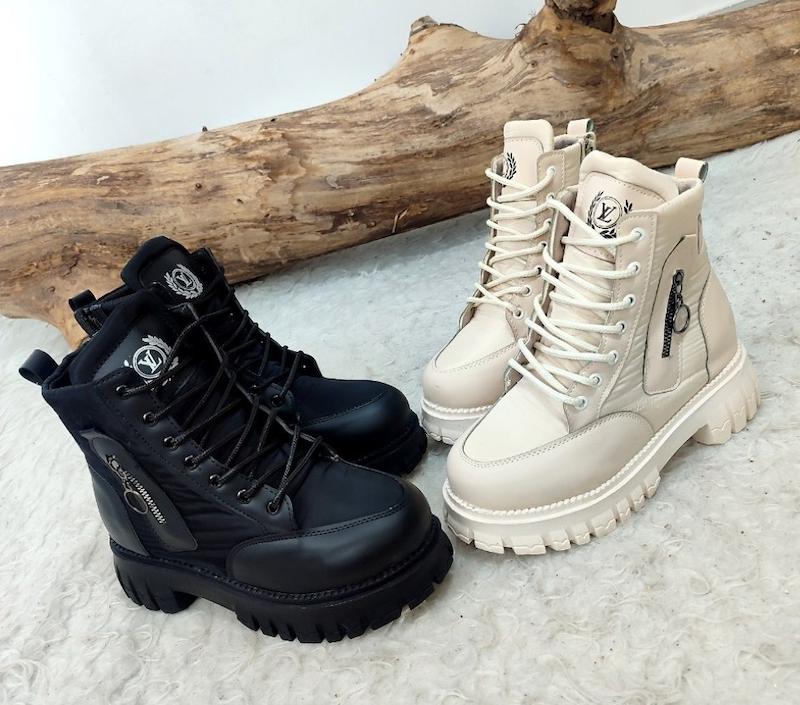  👢 نیم بوت طبی لژ دار مدل دلوین 😍