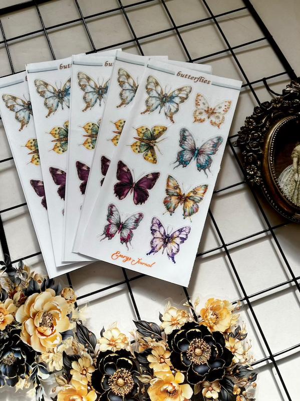 استیکر پروانه شفاف ضد آب