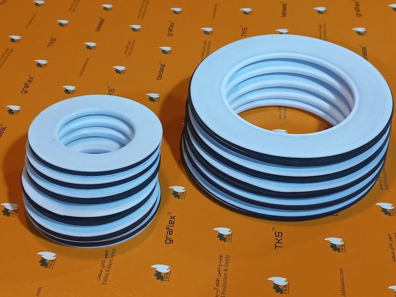 گسکت الاستومر با روکش تفلون متریال EPDM/PTFE Envelope