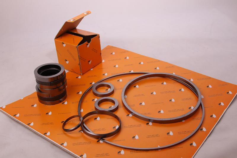 پکینگ رینگ گرافیتی برند Graflex نوع Graphite Molded ring متریال گرافویل Grafoil