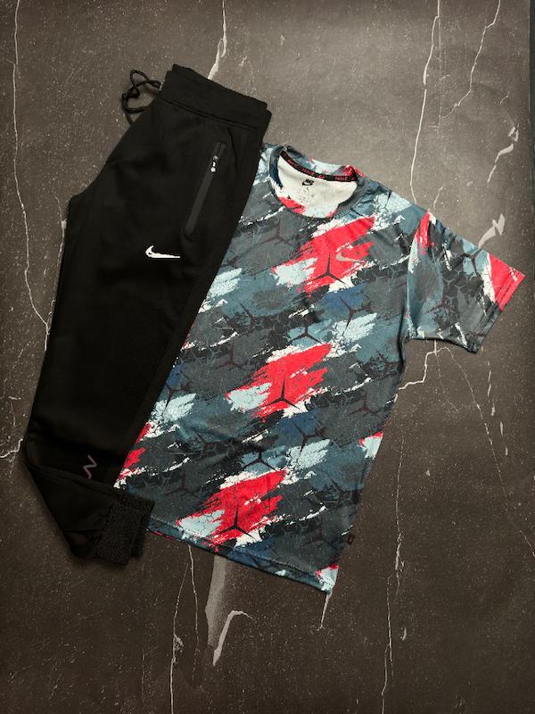 پکیج کد E1741 شامل تیشرت + شلوار دمپاکش نایکی با ترکیب رنگ خفن 😱