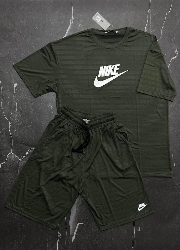 ست تیشرت شلوارک نایکی تم یشمی -L