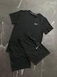 ست تیشرت شلوارک نایکی مشکی-L