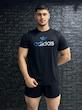 تیشرت آدیداس با رنگ مشکی آبی -  حراجی L