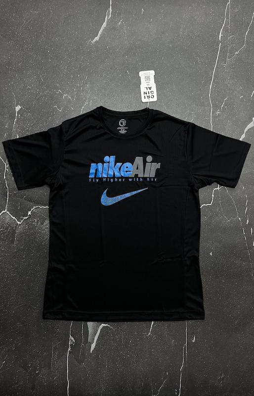 تیشرت نایک ایر با رنگ مشکی آبی -  حراجی L