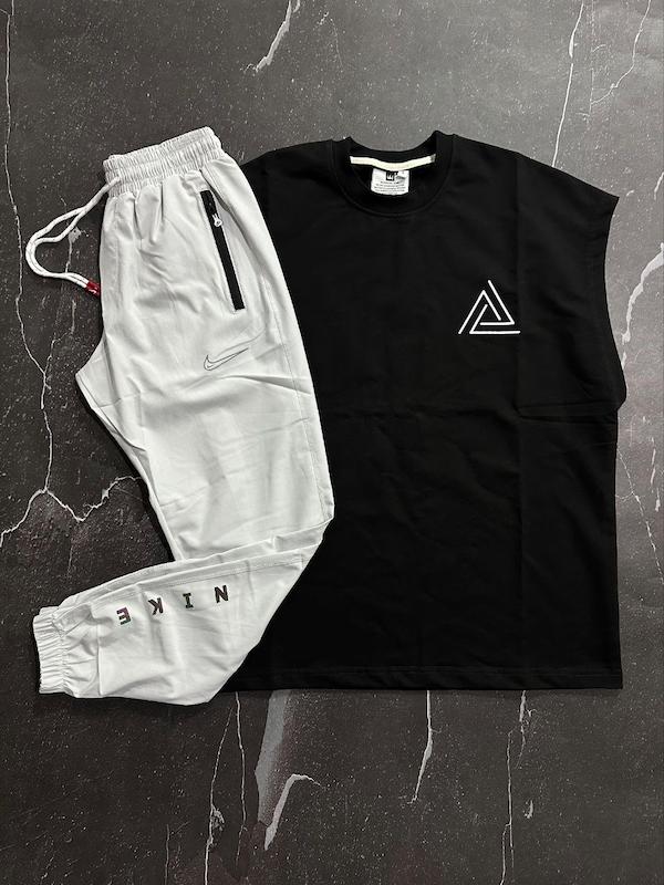 پکیج کد E1765 شامل وست دو نخ لاکرا + شلوار اسلش آیرو 👌🏻🔥