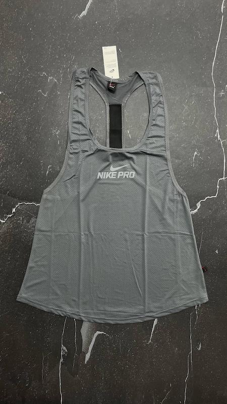 رکابی پشتکش نایک پرو با رنگ طوسی حراجی  - XL