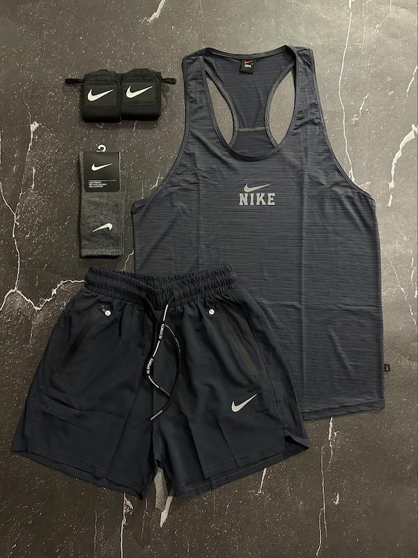 پکیج کد E1815 شامل رکابی قهرمانی + شلوارک آیرو + جوراب ساقدار + گ مچ بند چسب نانو با تم نوک مدادی 🔥 