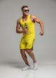 پکیج کد S2901 شامل رکابی + شلوارک با تم زرد