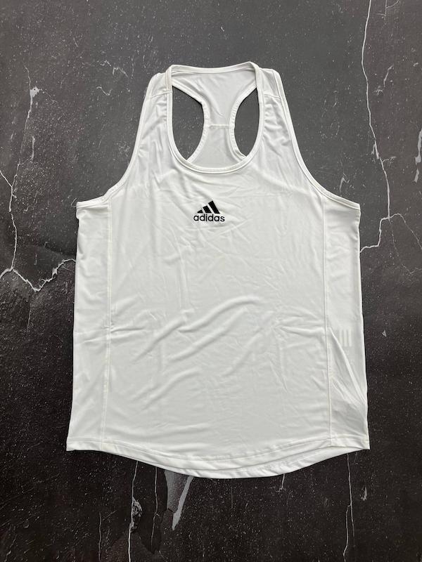 رکابی آدیداس با رنگ سفید حراجی- 2XL