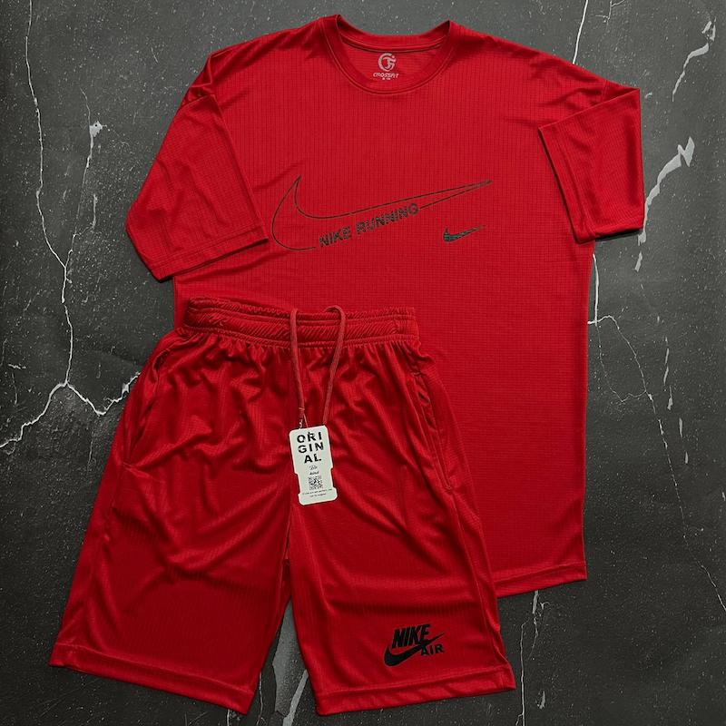 ست تیشرت شلوارک نایکی رنگ بنفش -L