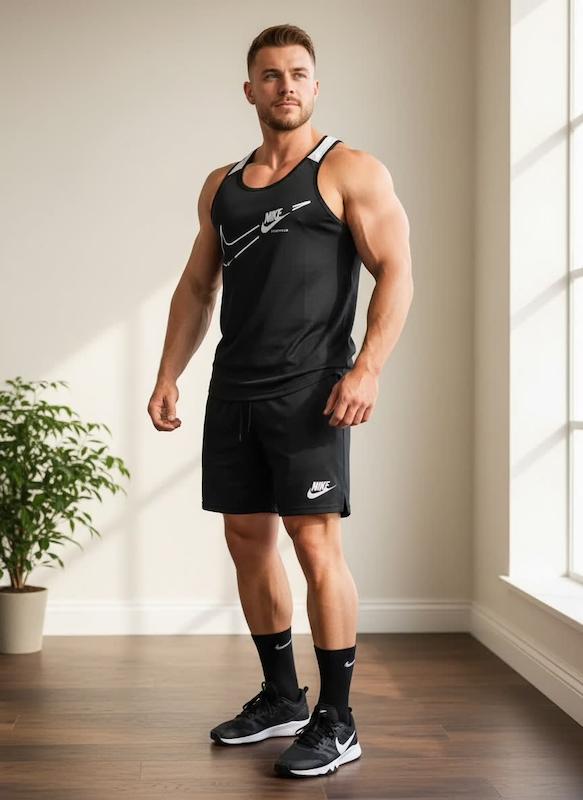 پکیج کد E1952 شامل رکابی قهرمانی + شلوارک + جوراب با ۶ رنگ خفن 😎🔥 