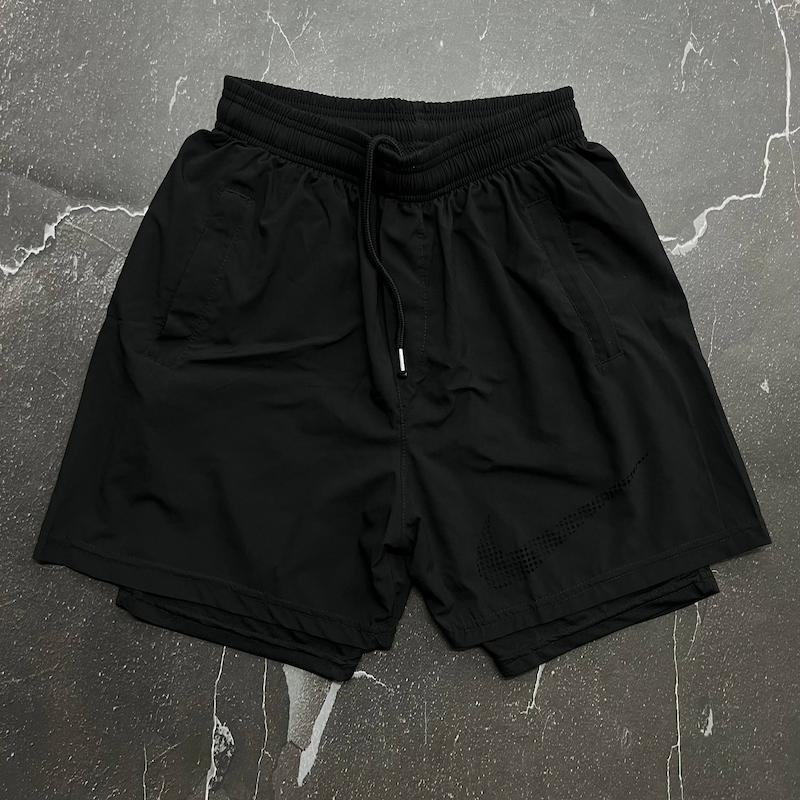 شلوارک کشاله دار نایکی با رنگ مشکی حراجی - 3XL