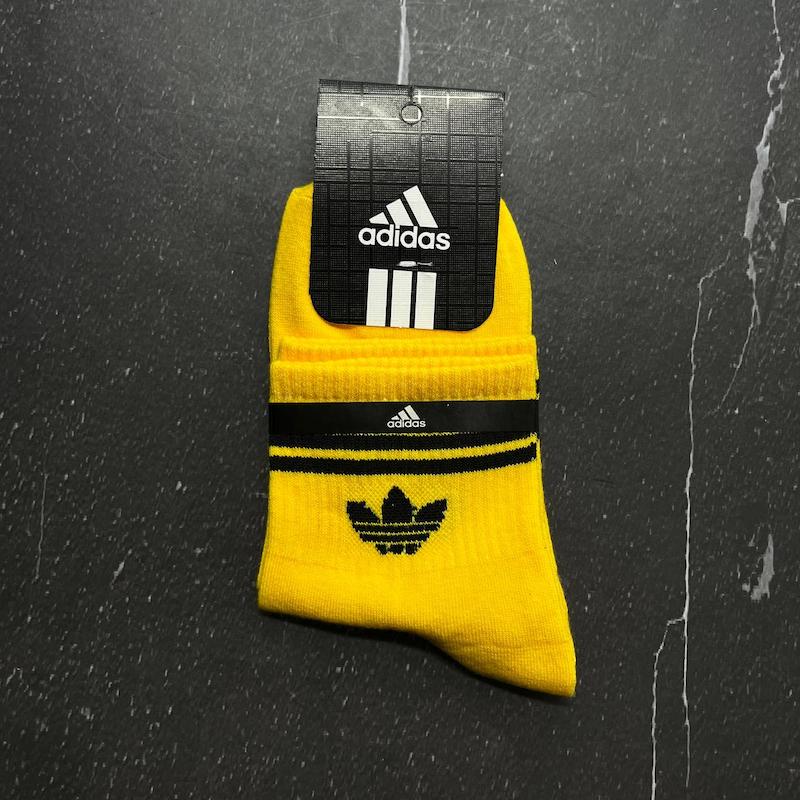 جوراب نیم ساق آدیداس رنگ زرد