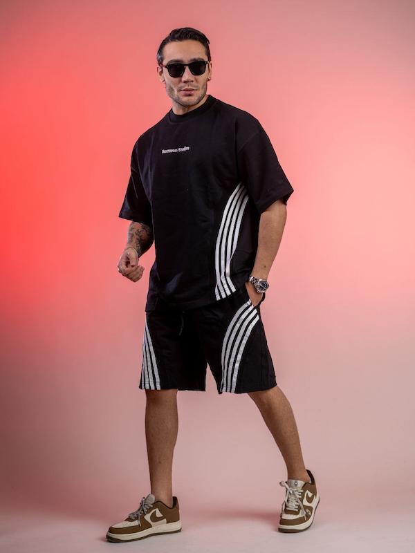 ست تیشرت و شلوارک سه خط با ۵ رنگ خفن 😎