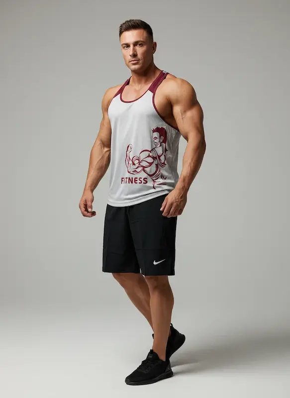 پکیج کد S3247 شامل رکابی قهرمانی + شلوارک با تم طوسی زرشکی