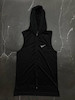 رکابی کلاهدار زیپ خور نایکی با رنگ مشکی حراجی - 3XL