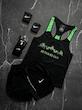 پکیج کد E2239 ست بدنسازی مردانه طرح خفن با ۵ رنگ 🖤🔥 شامل رکابی + شلوارک + جوراب ساقدار + مچ بند چسب نانو 💪