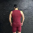 ست رکابی شلوارک‌ نایک پرو با رنگ زرشکی تک سایز-2XL