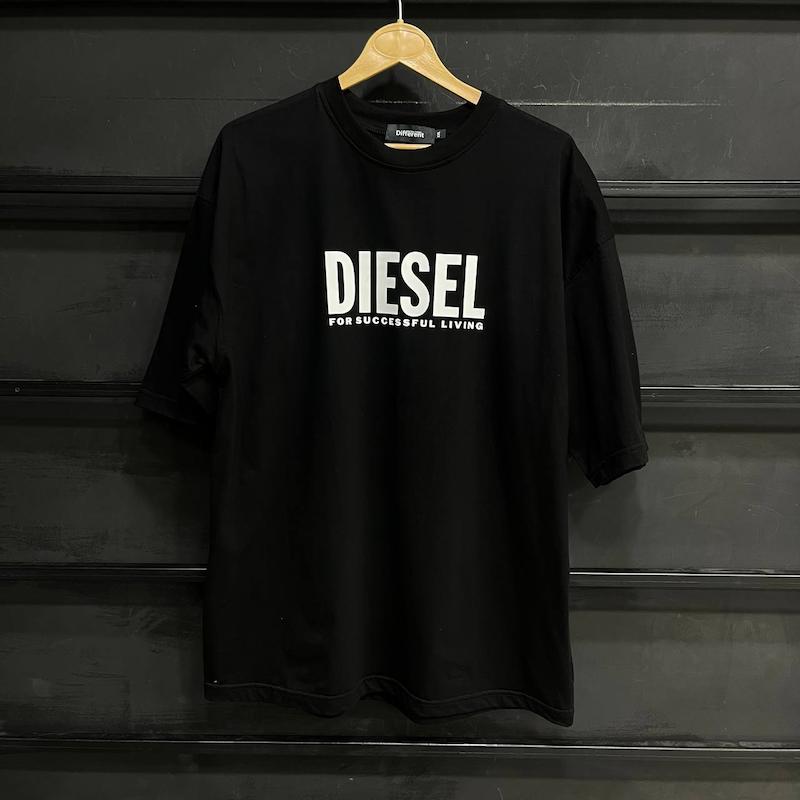 تیشرت diesel پارچه دو نخ با رنگ مشکی تک سایز حراجی - 2XL